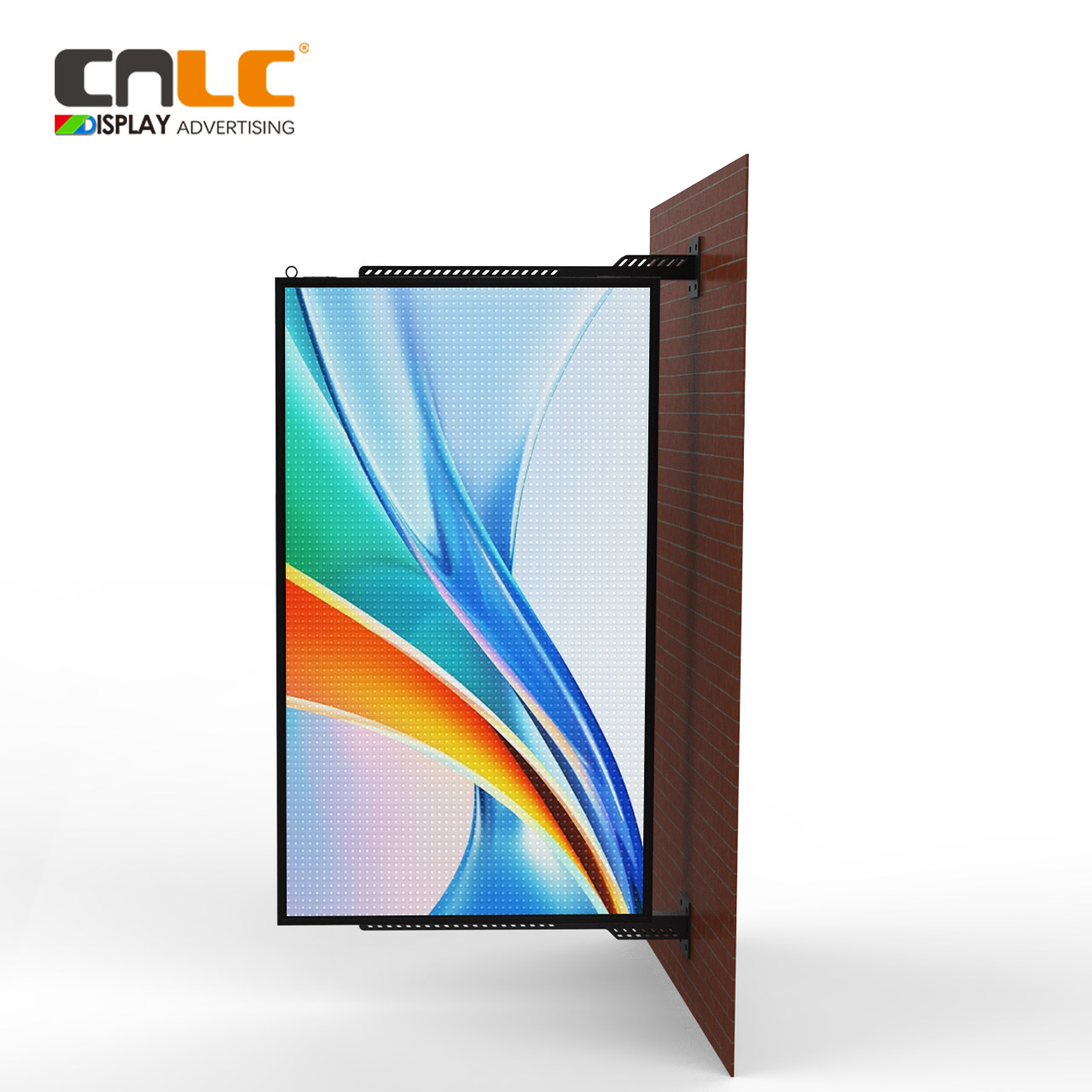 LED screen exterior P3 75" 86" sided-mounted outdoor digital signage